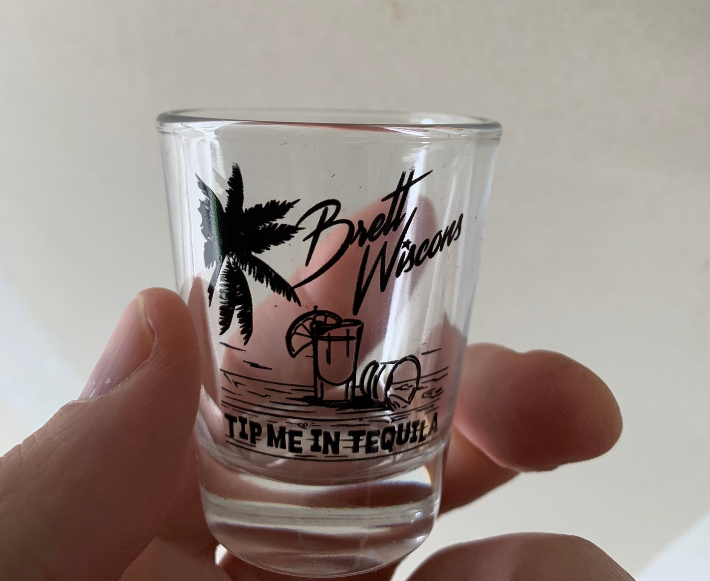 Tip Me in Tequila shot glass