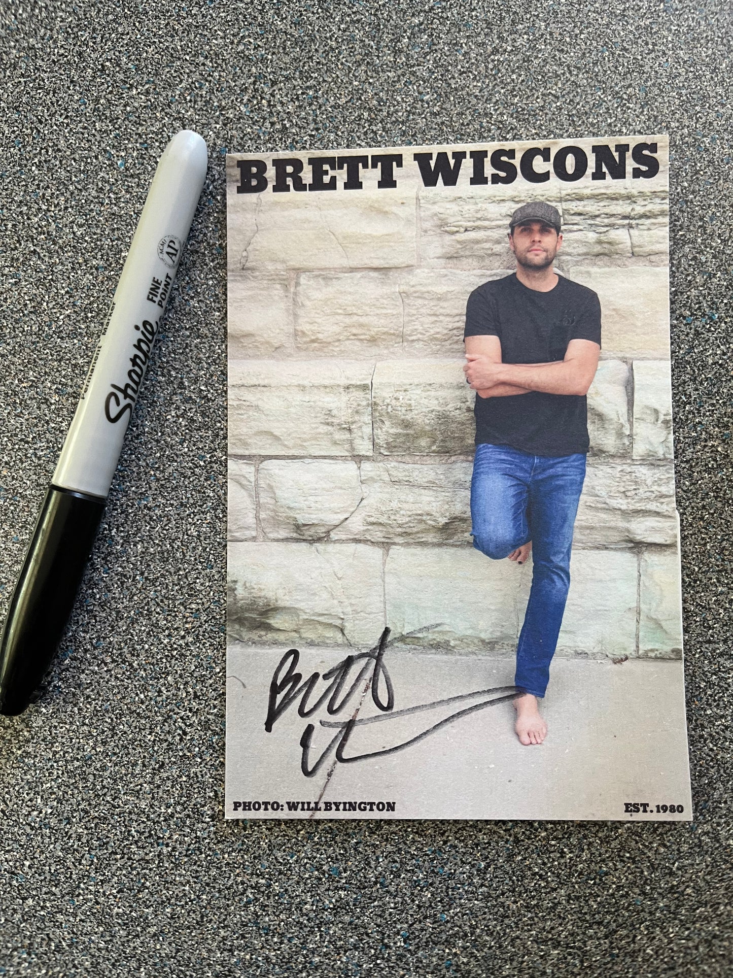 Autographed 4x6 postcard